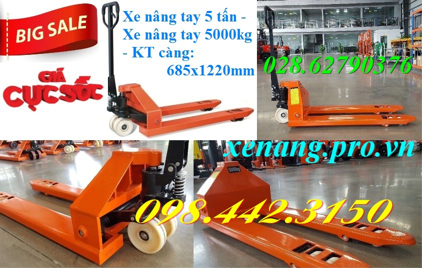 Xe n&acirc;ng tay 5000kg