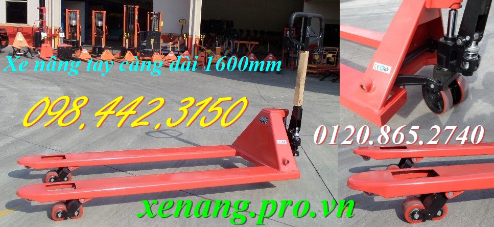 Xe n&acirc;ng tay 2.5 tấn c&agrave;ng 685x1600mm