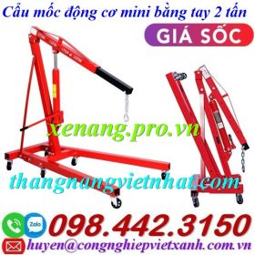 Cẩu mốc động cơ mini bằng tay 2 tấn