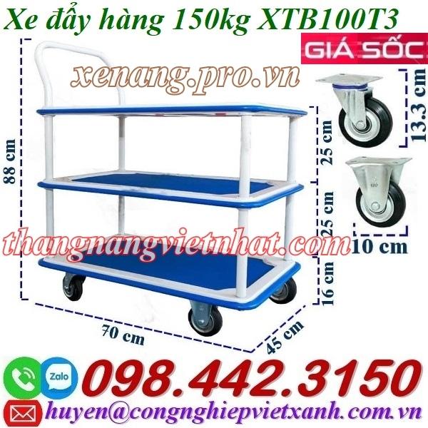 Xe đẩy hàng 150kg XTB100T3