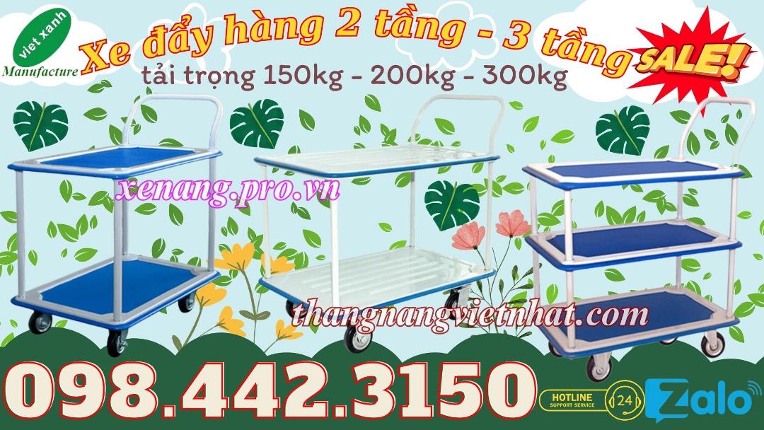 Xe đẩy hàng 2 tầng và 3 tầng