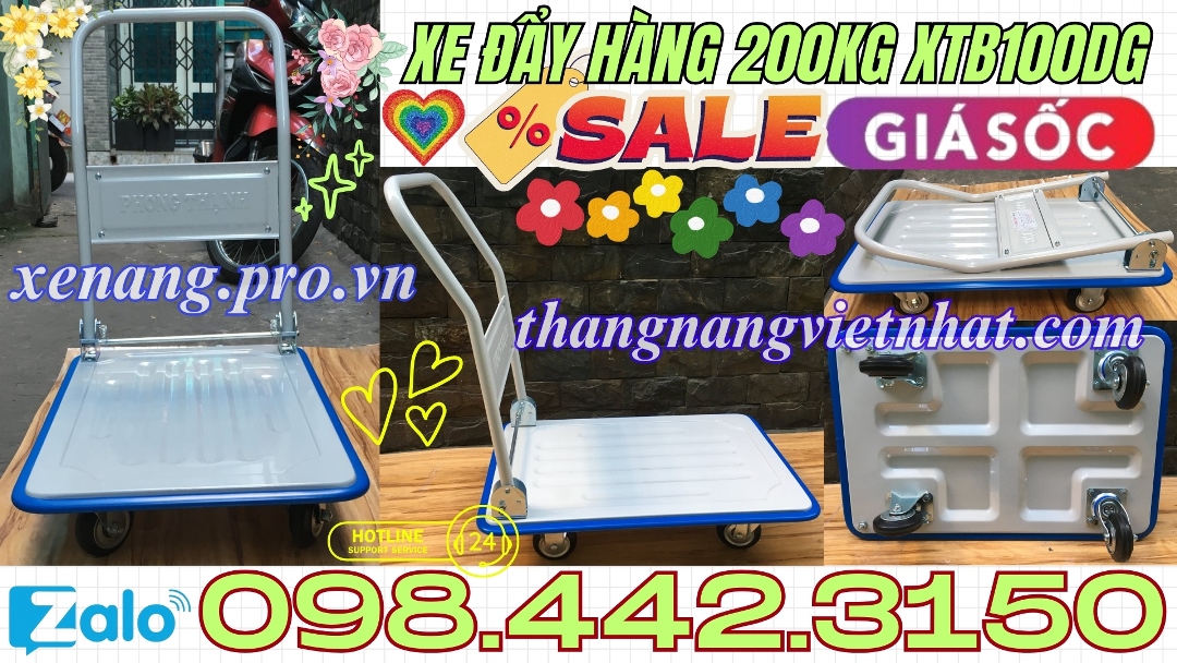 Xe đẩy hàng 200 kg