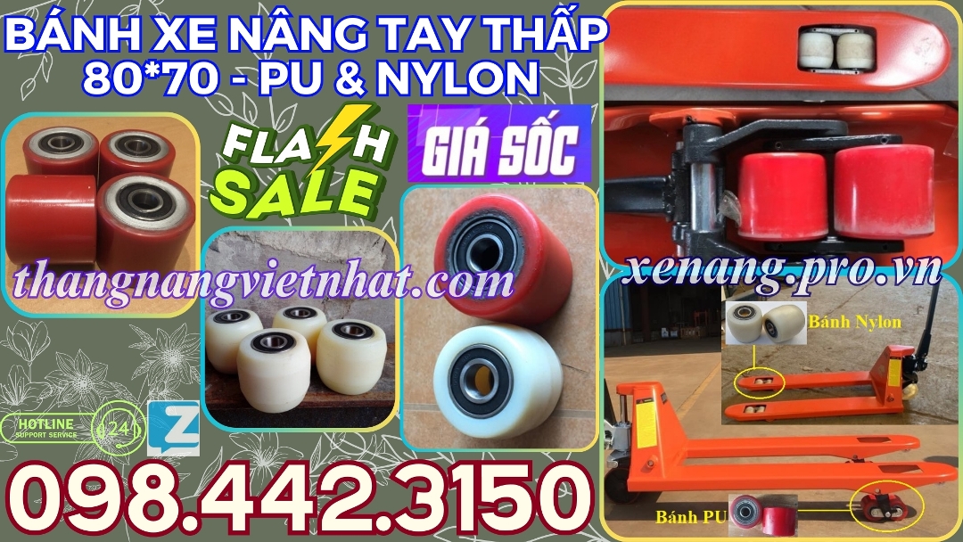 Bánh xe xe nâng tay