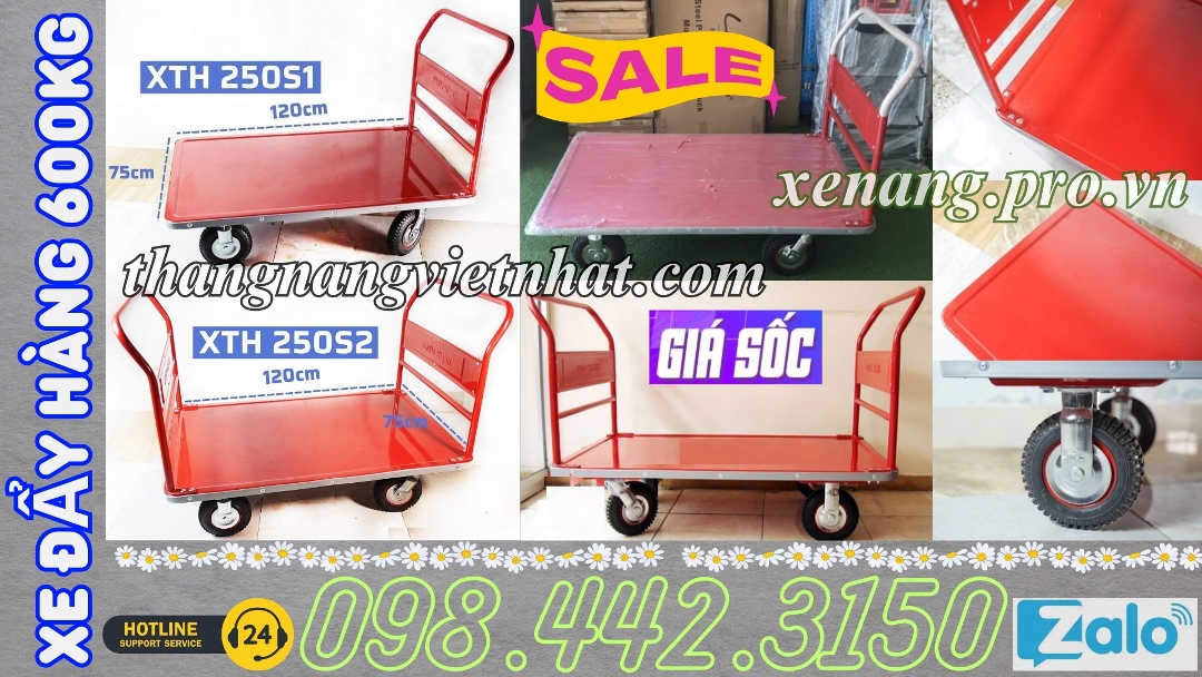 Xe đẩy hàng 600kg