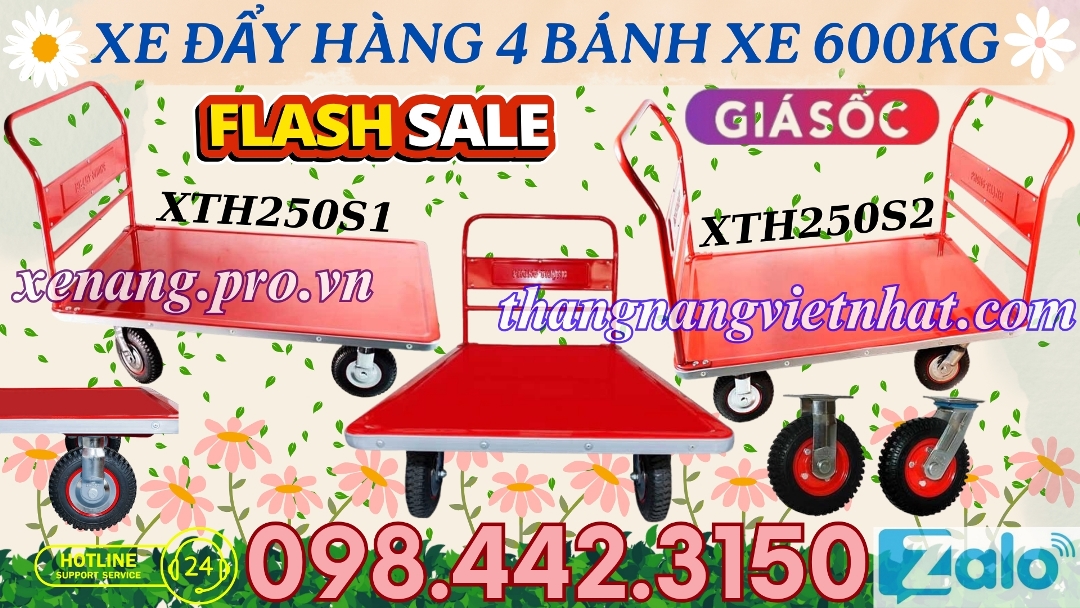 Xe đẩy hàng 600kg