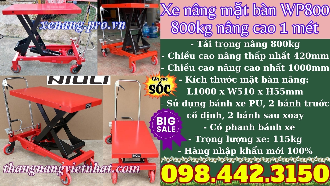 Xe nâng bàn WP800