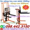 Xe nâng tay cao mini 260kg cao 900mm